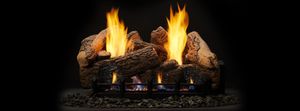 Monessen: 30" Berkley Oak Ceramic (Vent-Free) Log Set (needs burner to complete)