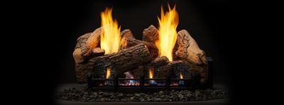Monessen: 30" Berkley Oak Ceramic (Vent-Free) Log Set (needs burner to complete)
