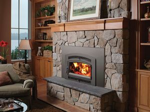 Fireplace Xtrordinair: Medium Flush Wood NexGen-Hybrid Insert (Arch)