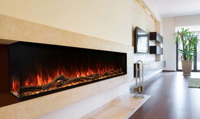 Modern Flames: 80" Landscape Pro Multi-Sided Built-In Fireplace