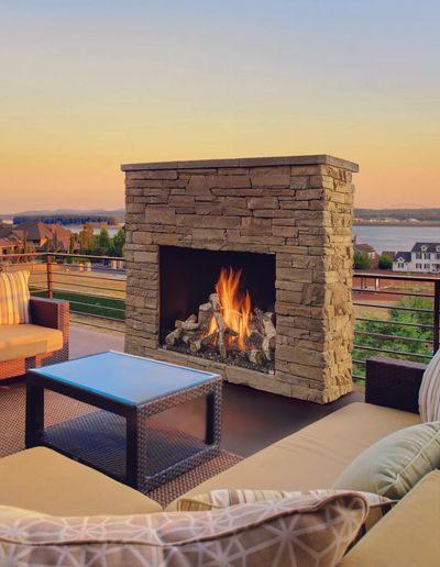 Fire Garden: 4035 Outdoor Gas Fireplace
