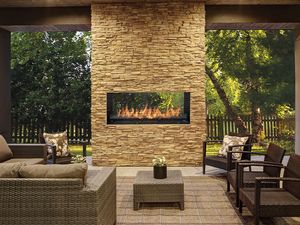 Fire Garden: 4024 See-Thru Outdoor Gas Fireplace