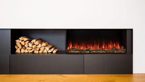 Modern Flames: 56" Landscape Pro Multi-Sided Built-In Fireplace
