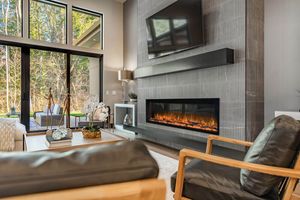 Modern Flames: 56" Landscape Pro Slim Built-In
