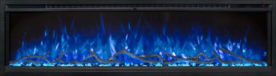 Modern Flames: 60" Spectrum Slimline Wall Mount/Recessed Fireplace