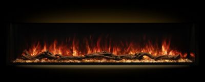 Modern Flames: 96" Landscape Pro Multi-Sided Built-In Fireplace