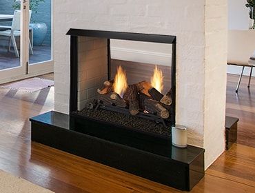 Monessen: 36-Inch Lo-Rider See-Through (Vent-Free) Fireplace