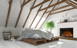 Modern Flames: 54" Redstone Traditional Built-In Fireplace