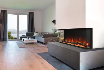 Modern Flames: 44" Landscape Pro Multi-Sided Built-In Fireplace