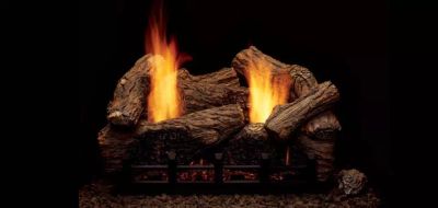 Monessen: 18" Highland Oak Refractory (Vent-Free) Log Set (needs burner to complete)