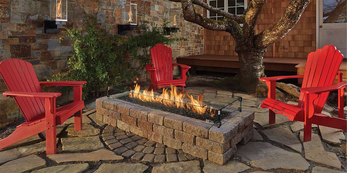 Travis Fire Garden linear gas fire pit burner
