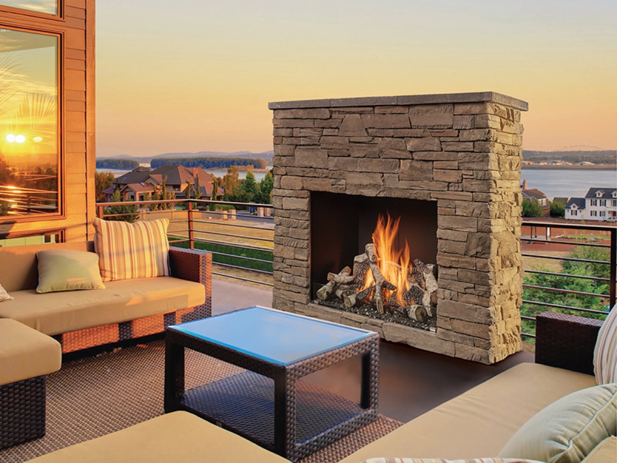 Travis Fire Garden 4035 Traditional outdoor gas fireplace