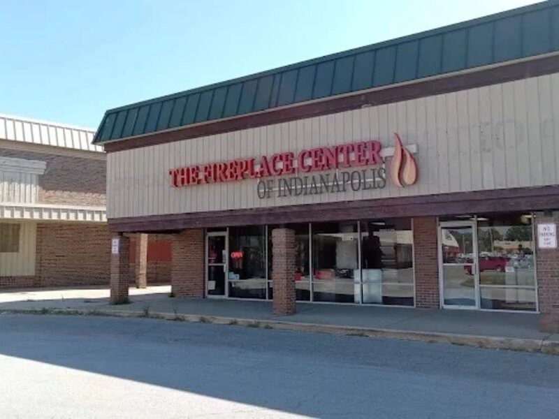 The Fireplace Center of Indianapolis showroom exterior on West 38th Street